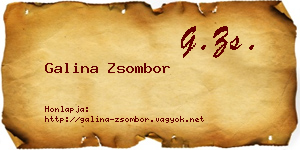 Galina Zsombor névjegykártya