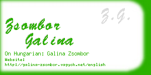 zsombor galina business card